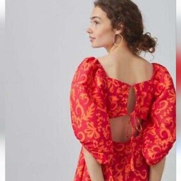 Sachin & Bibi NWTs Ruffle Puff Sleeve Dress - Picture 2 of 6